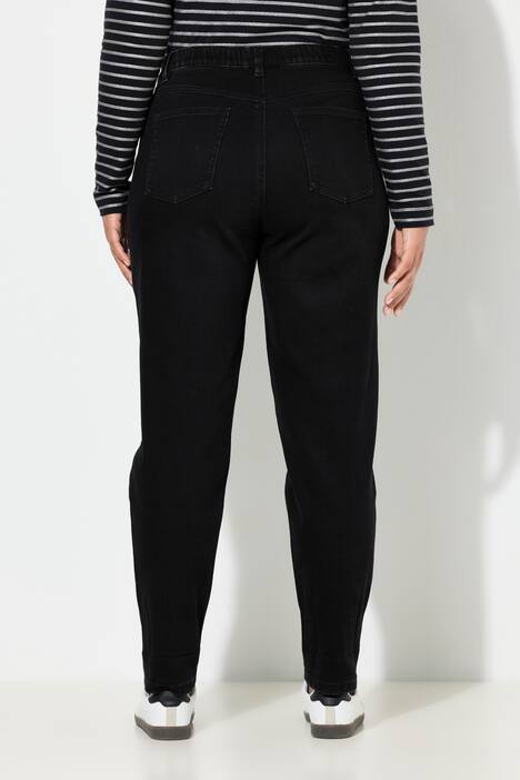Wortel-jeans, wijde pasvorm, 5-pocket model