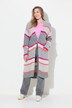 Cardigan long , fermeture boutonnées, manches longues, poches