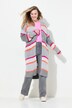 Cardigan long , fermeture boutonnées, manches longues, poches