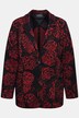 Jacquard-jerseyblazer, reverskraag, bloemendesign
