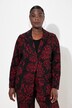 Jacquard-jerseyblazer, reverskraag, bloemendesign