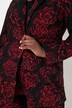 Jacquard-jerseyblazer, reverskraag, bloemendesign