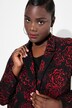Jacquard-jerseyblazer, reverskraag, bloemendesign
