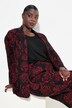 Jacquard-jerseyblazer, reverskraag, bloemendesign