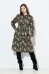 Robe chemisier, motif hiboux, col chemise et manches longues