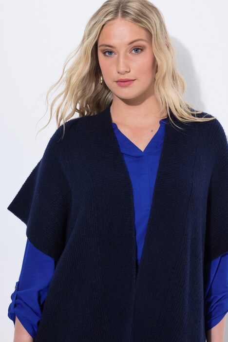 Strickjacke, Oversized, offenes Modell, Halbarm