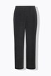Pantalon en jersey à paillettes, jambe large et taille élastique