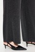 Pantalon en jersey à paillettes, jambe large et taille élastique