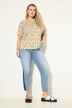 Mom-Jeans, HighWaist, weites Bein, seitlicher Keil, 5-Pocket