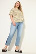 Mom-Jeans, HighWaist, weites Bein, seitlicher Keil, 5-Pocket