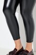 Legging en similicuir, jambes slim et taille élastique