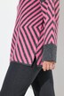 Pull à col montant et manches longues, motif graphique
