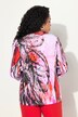 Abstract Print Slinky Knit Blouse