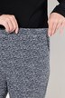 roze bouclé broek, wijde pijp, comfort tailleband, biologisch katoen