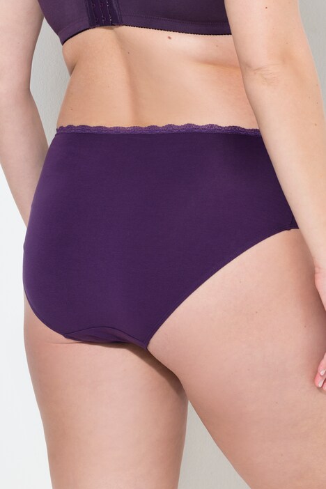 Midislips, set van 5, kanten tailleband