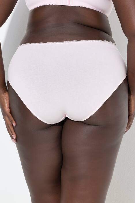Culottes, lot de 5, ceinture en dentelle