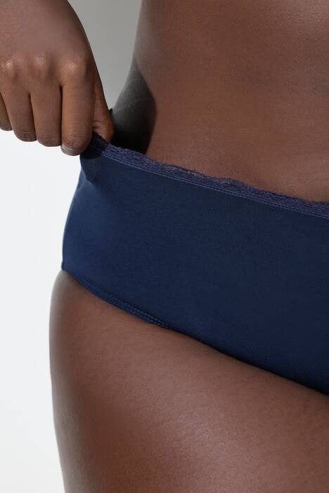 Culottes, lot de 5, ceinture en dentelle