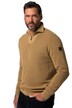 Úpletový troyer JP1880, vintage vzhled, límeček se zipem, do 7XL