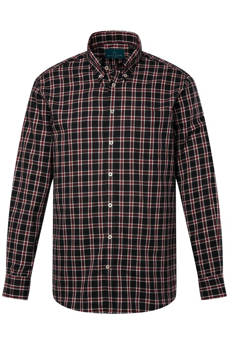 Kostkovaná košile Boston Park, dlouhé rukávy, límeček s knoflíky, Comfort střih, do 8XL