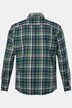 Boston Park camisa de franela con cuadros, manga larga, cuello kent, Comfort Fit, hasta la 8 XL