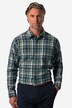 Boston Park camisa de franela con cuadros, manga larga, cuello kent, Comfort Fit, hasta la 8 XL