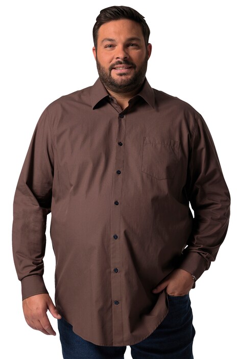 Košile Men+, dlouhé rukávy, Kent límeček, Comfort střih, do 8XL