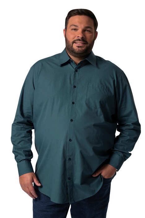 Košile Men+, dlouhé rukávy, Kent límeček, Comfort střih, do 8XL