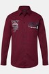 Men+ skjorte, lange ærmer, Kent-krave, print på brystet, comfort fit, op til str. 8XL