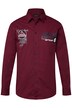 Košile Men+, dlouhé rukávy, Kent límeček, potisk na hrudi, Comfort střih, do 8XL