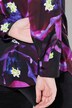 Camicia con rose, collo da camicia e maniche lunghe