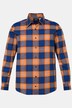 Men+ rutete skjorte, langermet, Kent-krage, comfort fit, opptil 8 XL