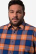 Men+ rutete skjorte, langermet, Kent-krage, comfort fit, opptil 8 XL