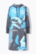 Oversized Long-sleeve Hooded Sweatshirt Dress