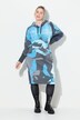 Oversized Long-sleeve Hooded Sweatshirt Dress
