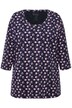 Dlouhé tričko, puntíky, A střih, kulatý výstřih, 3/4 rukávy