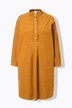 Corduroy jurk, opstaande kraag, plooien, decoratieve plooien, lange mouwen