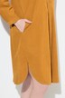 Corduroy jurk, opstaande kraag, plooien, decoratieve plooien, lange mouwen