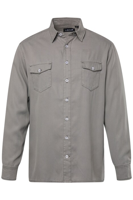 Košile Men+, džínový vzhled, dlouhé rukávy, Kent límeček, Comfort střih, do 8XL