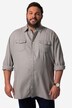 Camicia Men+ con effetto jeans, vestibilità comoda, colletto ad apertura inglese e maniche lunghe, fino alla tg. 8XL