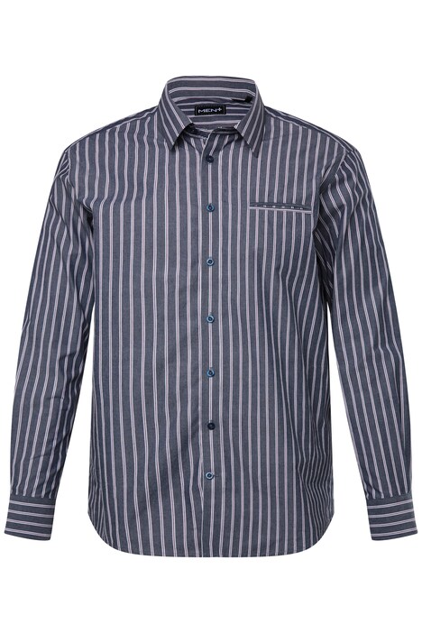 Pruhovaná košile Men+, dlouhé rukávy, Kent límeček, Comfort střih, do 8XL