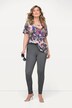 Leggings, Tight Fit, cold dyed, encaje en el dobladillo