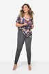Leggings, Tight Fit, cold dyed, encaje en el dobladillo