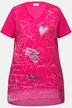 T-shirt à manches courtes et décolleté en V, détails fantaisie, teinture cold dyed