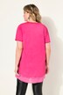 T-shirt à manches courtes et décolleté en V, détails fantaisie, teinture cold dyed