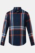 Men+ ternet flannelskjorte, lange ærmer, Kent-krave, modern fit, op til str. 8 XL