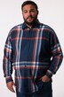 Men+ ternet flannelskjorte, lange ærmer, Kent-krave, modern fit, op til str. 8 XL