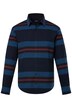 Pruhovaná flanelová košile Men+, dlouhé rukávy, Kent límeček, Modern střih, do 8XL