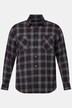 Men+-ruutuflanellipaita, pitkät hihat, kent-kaulus, Comfort-istuvuus, suurin koko 8XL