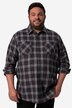 Men+-ruutuflanellipaita, pitkät hihat, kent-kaulus, Comfort-istuvuus, suurin koko 8XL