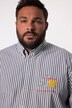 Men+ stribet skjorte, lange ærmer, button down-krave, moderne pasform, op til str. 8XL